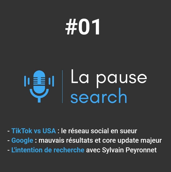 #01 - TikTok vs USA, Google is shit et l'intention de recherche avec Sylvain Peyronnet